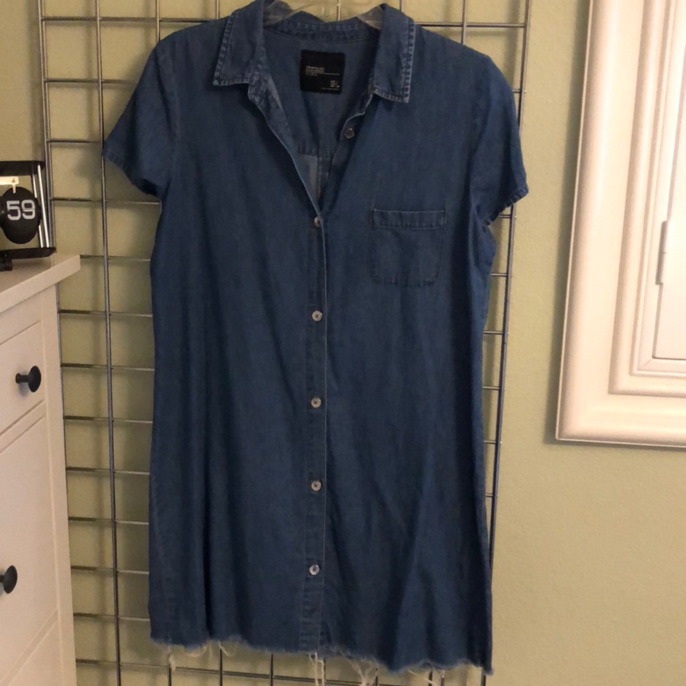 Zara denim mini dress